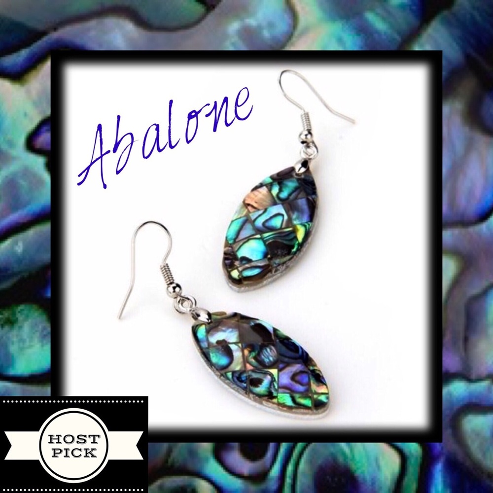 Abalone Shell Dangle Earrings